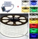 Tiras Led RGB 220V 14W CHIP SMD 5050 (VENTA POR METRO)(Controlador separado）