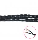 cable trenzado EXTIL tela 2x0.75mm( venda por metro) NEGRO DOBLE