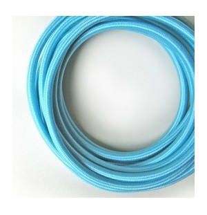 cable trenzado tela 2x0.75mm( venda por metro)   azul