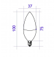 BOMBILLA LED  C37  9W E14   720LUMEN