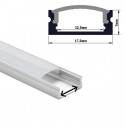 perfil aluminio  superficiel para tira de led  2METROS