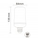 BOMBILLA LED GRANDE E27 5W EFECTO LLAMA PARA DECORACION