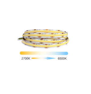 tira led  COB 24V CCT 2700K--6500K  10metros  560LEDS  10mm   Corte cada 2.5cm