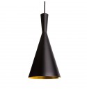 Lámpara colgante de techo Tom Dixon Beat Light Tall  (modelo A) negra