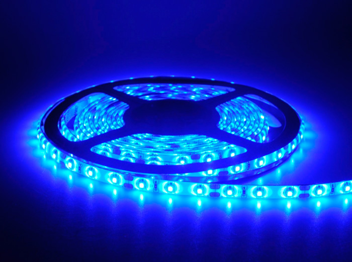 Tiras Led 12V Rollos De 5M 24W SMD3528  IP65 60LEDS AZUL