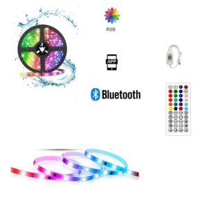 Tiras Led RGB 12V CAMBIA COLORES, Rollos De 5M  72W CHIP SMD RGB  +MANDO +TRANSFORMADOR  COMPLETO