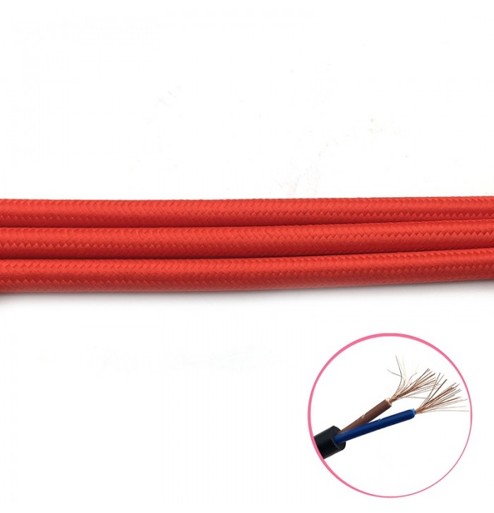 cable trenzado tela 2x0.75mm( vender a metro)