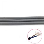 cable trenzado tela 2x0.75mm( vender a metro) GRIS