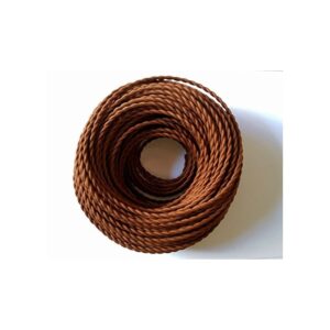 cable trenzado EXTIL tela 2x0.75mm( vender a metro) MARRON （doble）