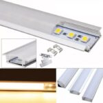 perfil aluminio empotrable para tira led 2metros