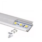 perfil aluminio empotrable para tira led 2metros