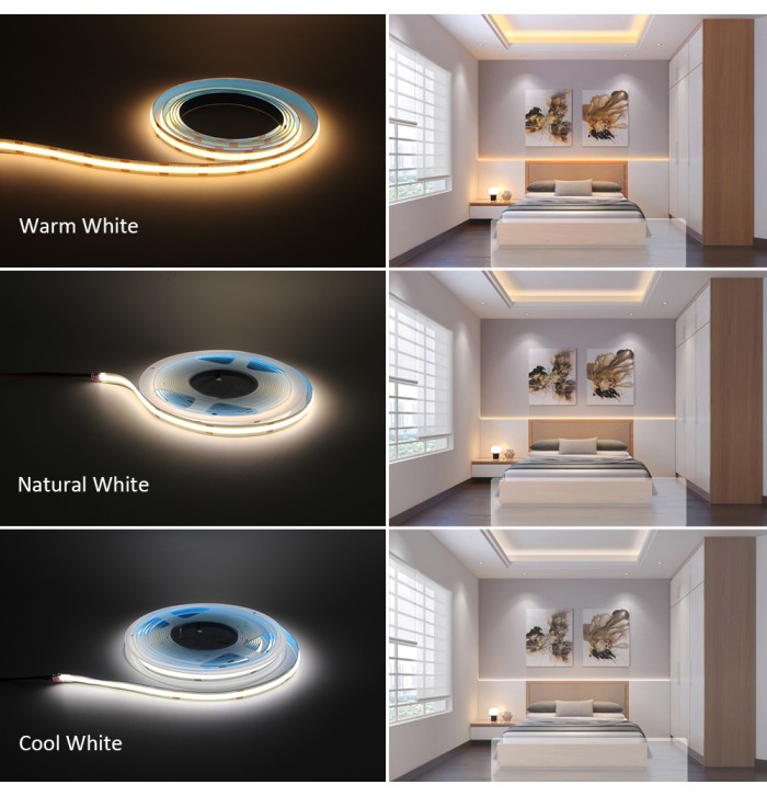 TIRA LED 24V COB 50W 320LED 5METROS/R