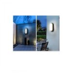 Aplique de pared LED exterior 15 W 1350Lm IP65 NEGRO