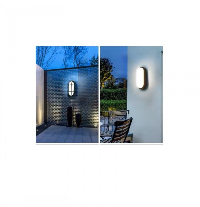 Aplique de pared LED exterior 15 W 1350Lm IP65 NEGRO