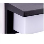 aolique de pared exterior negro 12w 3000k ip65