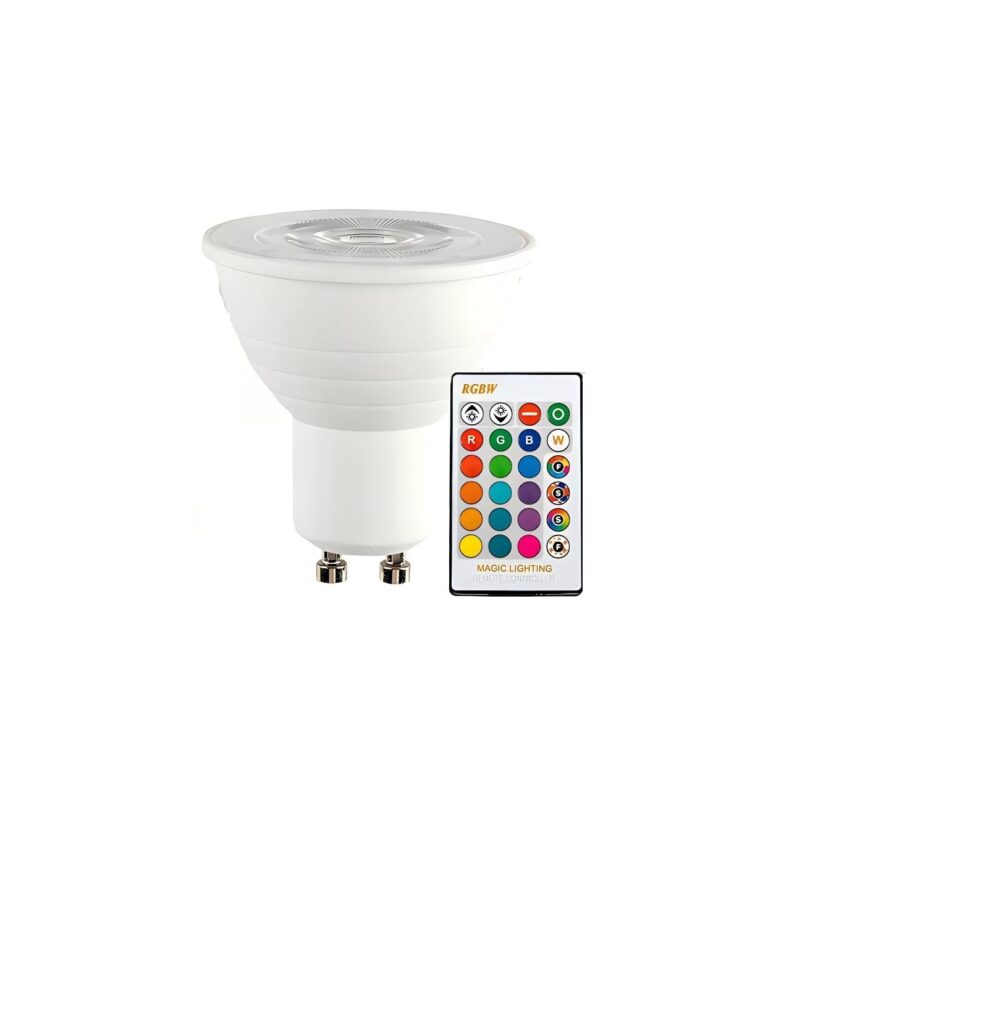 bombilla led GU10  RGBCW 5W con mando
