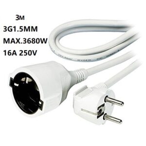 Cable alargador 3 metros  Manguera 3G1.5mm
