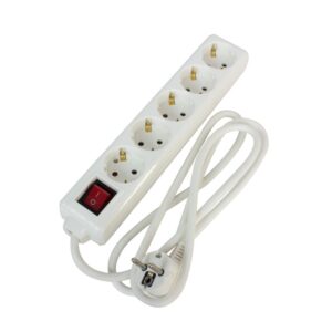 Base múltiple con interruptor de 5 tomas de 3 metros 3G1.5MM