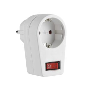 adaptador de 1 tomas  con interruptor  16A 250V