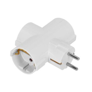 Adaptador  enchufes TRIPLE 3 tomas  SCHUKO 16A 250v