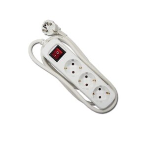 Base múltiple con interruptor de 3 tomas de 1.5metros 16A 250V