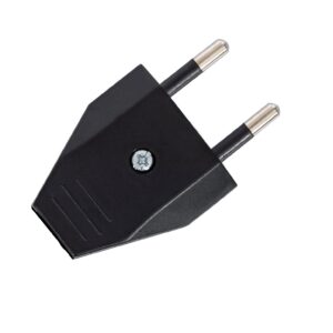 CLAVIJA  ENCHUFE  PLANA NEGRO  10A 250V