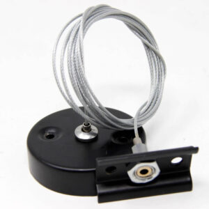 suspension colgante negro para carril monofasico 2m