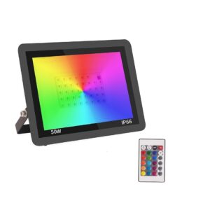 foco RGB  proyector RGB 50W con mando