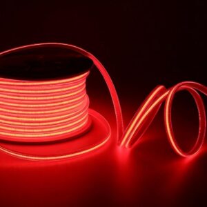 bobina de tira led COB ROJO 220v 50metros corte cada 50cm 288leds/m 10w/m (CONEXION INCLUIDO) IP65