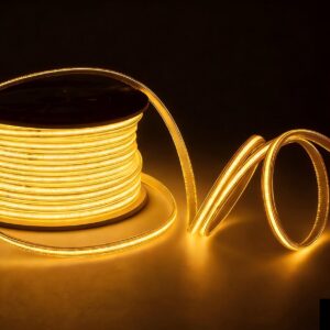 bobina tira led COB 220v Naranja 50metros 288leds corte cada 50cm INCLUIDO CONEXION