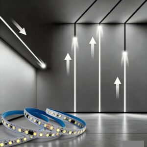 tira led 24v 6500k flujo de agua ,running water 10metros  120d  SMD2835  10MM  90w/10m