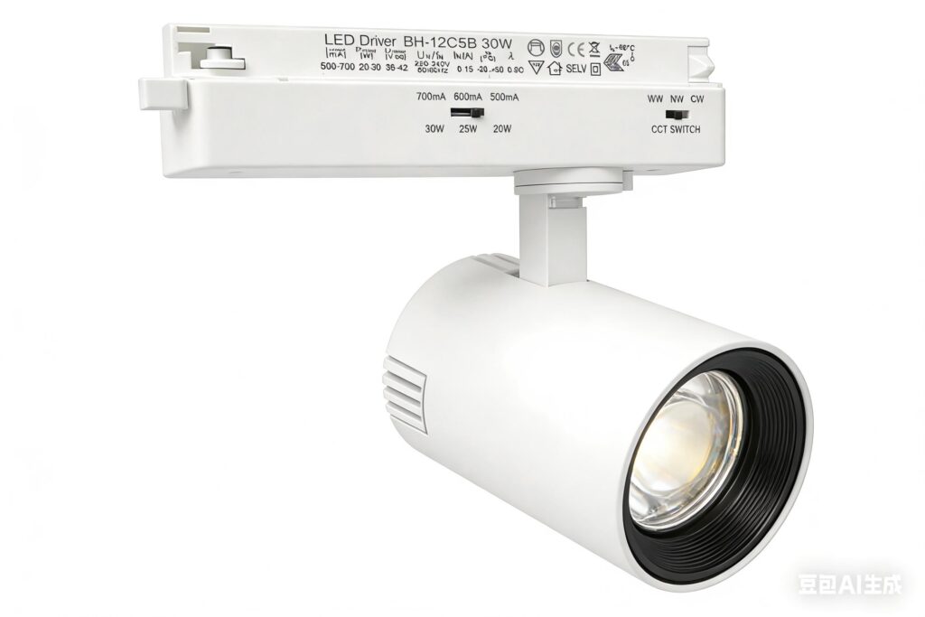 Foco led para cariil monofasico 20W/25W/30W  3CCT MARCO BLANCO