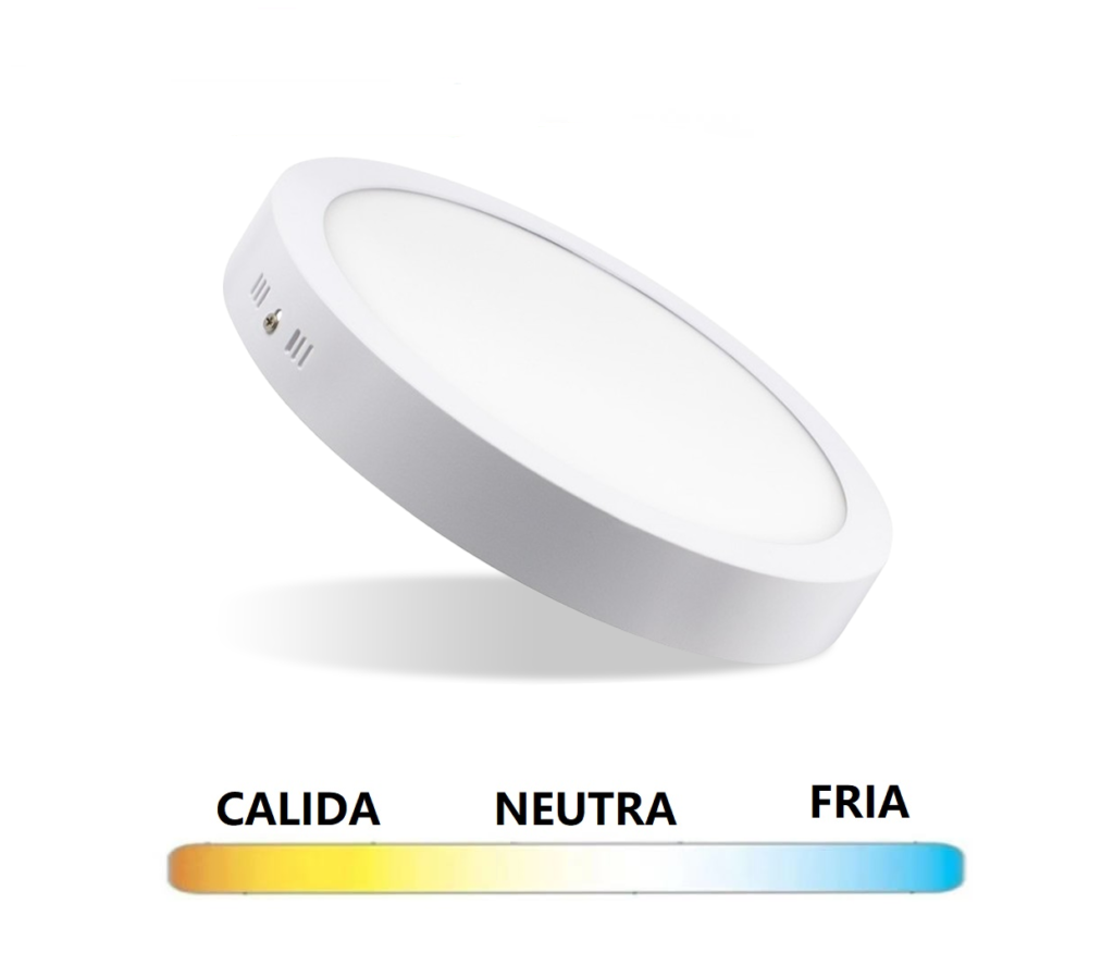 panel led superficiel redondo 3CCT 24W