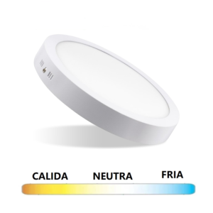 panel led superficiel redondo 3CCT 24W